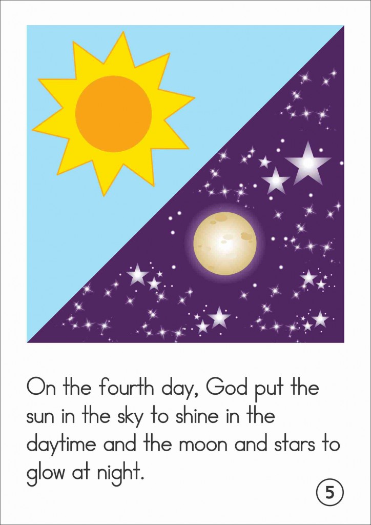 Sunday School Creation Sun, Moon and Stars In My World