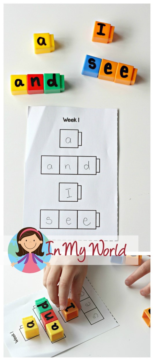 Sight Words and Word Families - In My World