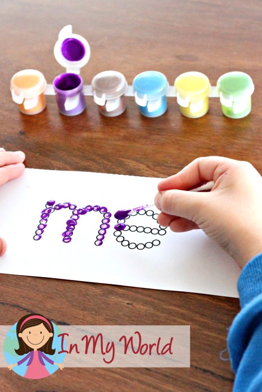 FREE Sight Words Q-Tip printables