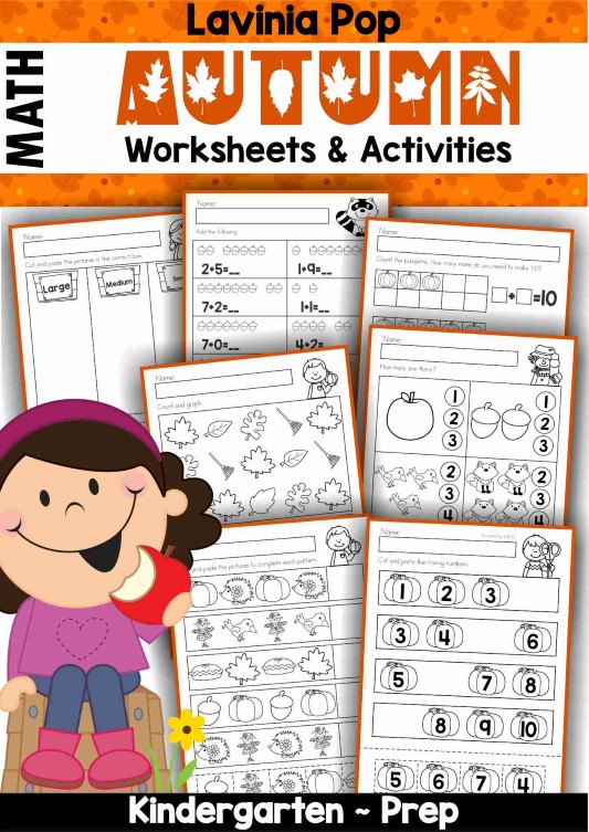 Autumn Math Centers For Kindergarten In My World
