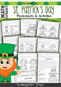 St. Patrick's Day Worksheets and Activities for Kindergarten - In My World
