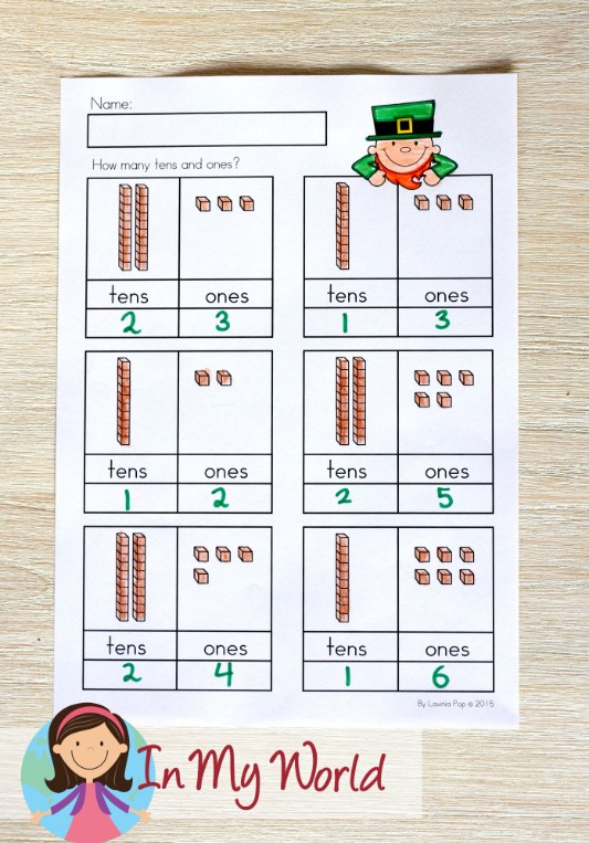 St. Patrick's Day Worksheets and Activities for Kindergarten - In My World
