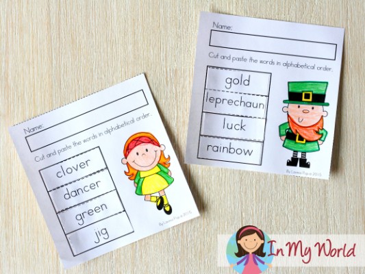 St. Patrick's Day Worksheets and Activities for Kindergarten - In My World
