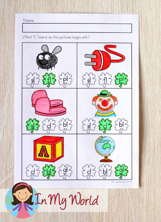St. Patrick's Day Worksheets and Activities for Kindergarten - In My World