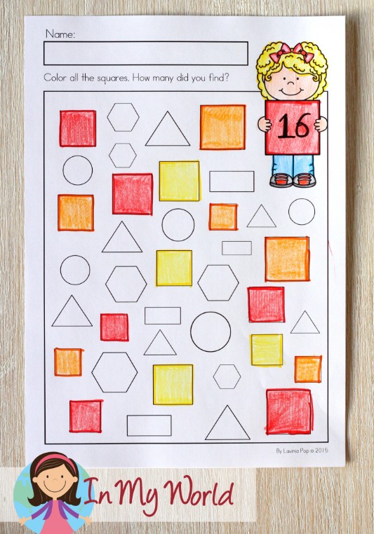 St. Patrick's Day Worksheets and Activities for Kindergarten - In My World