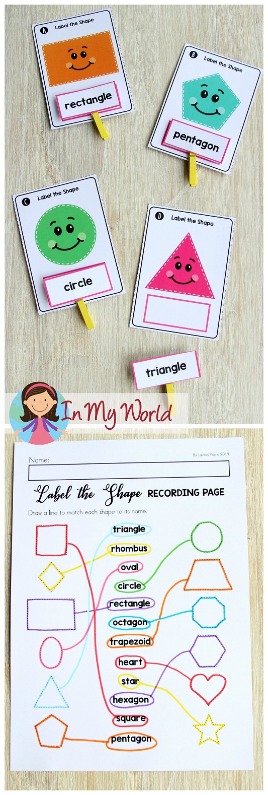 Spring Math Centers for Kindergarten - In My World