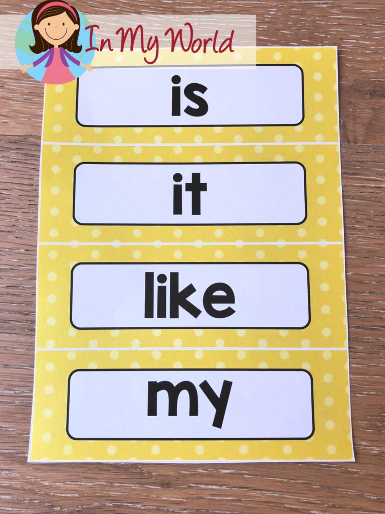 sight words word wall