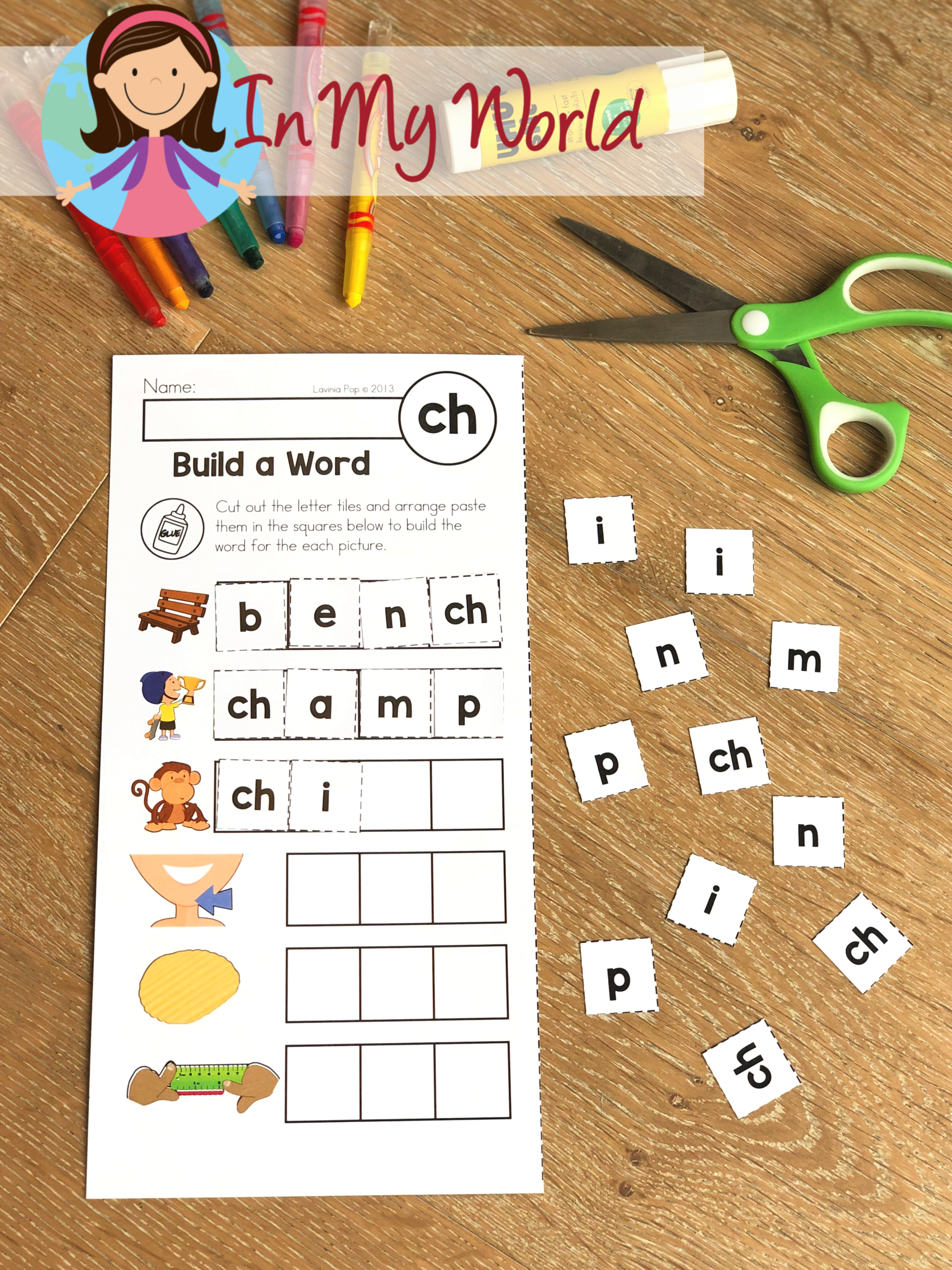 build-a-word-worksheet - In My World