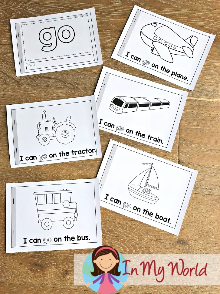 sight word read and trace readers booklets