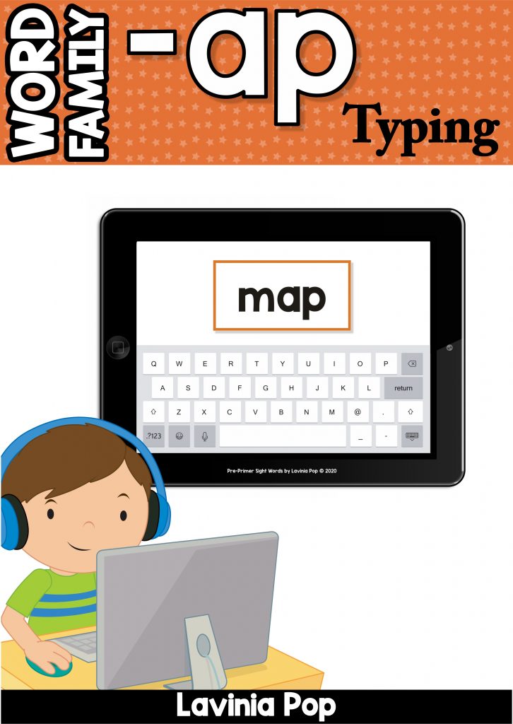 FREE -AP Word Family Typing Center Activity