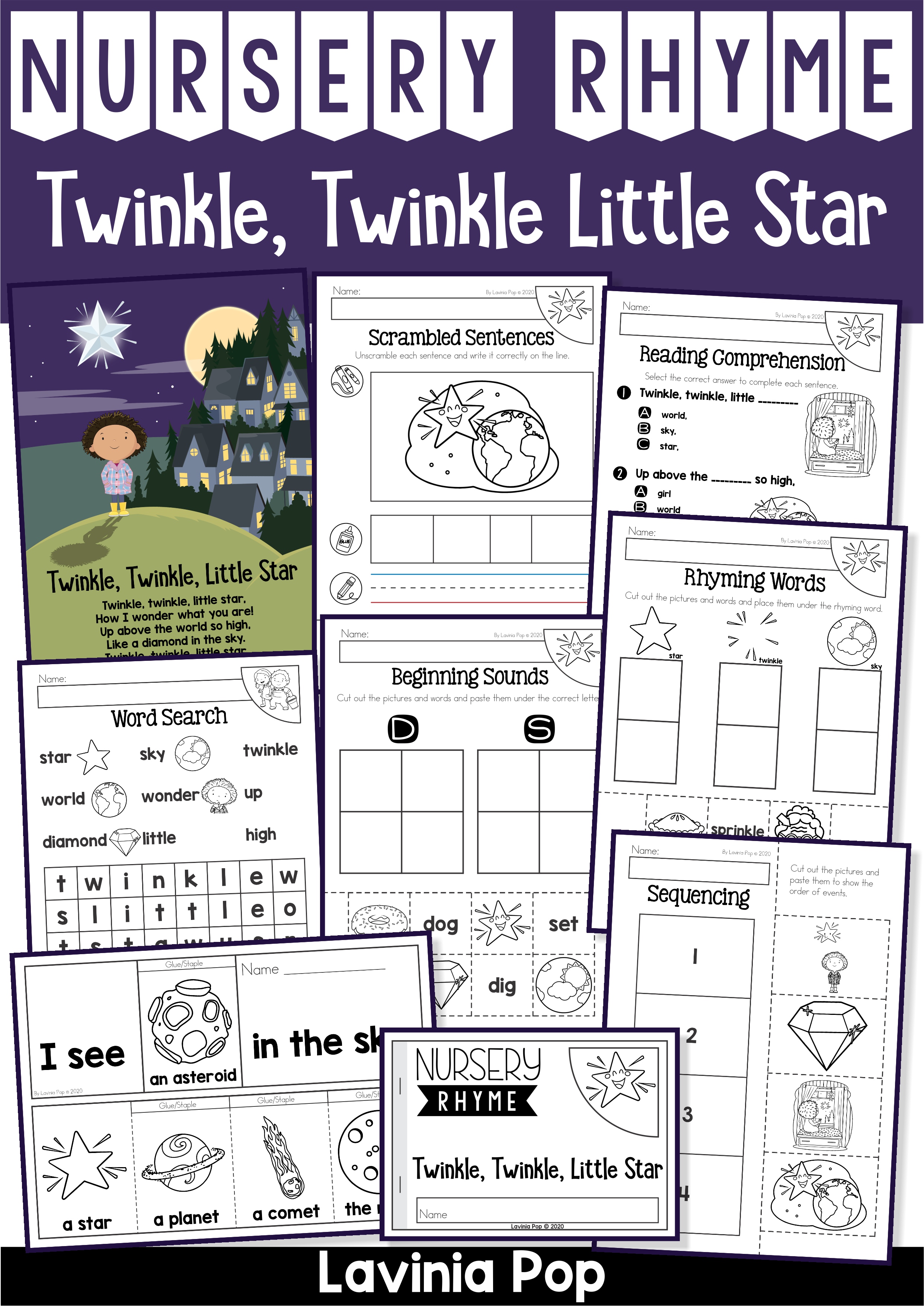 Twinkle Twinkle Little Star Flashcards