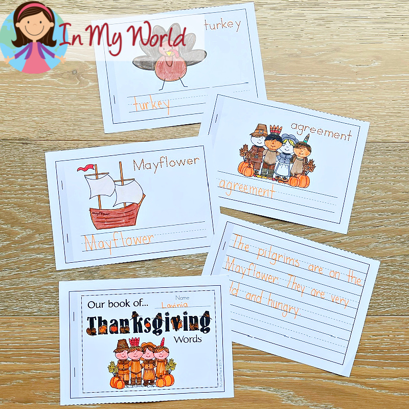 Thanksgiving Sight Word Fluency Flip Books - In My World