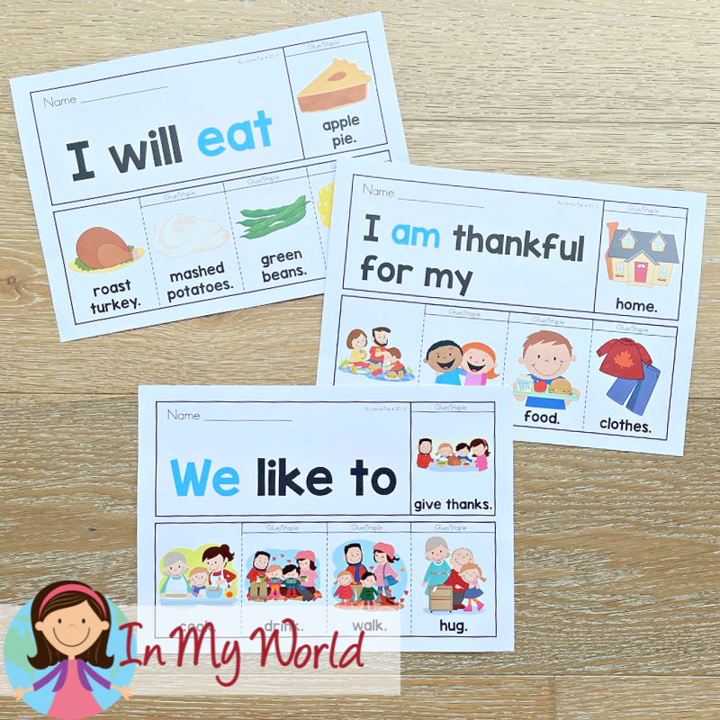 Thanksgiving Flip Books 1 In My World Thanksgiving Flip Books 1 In My World