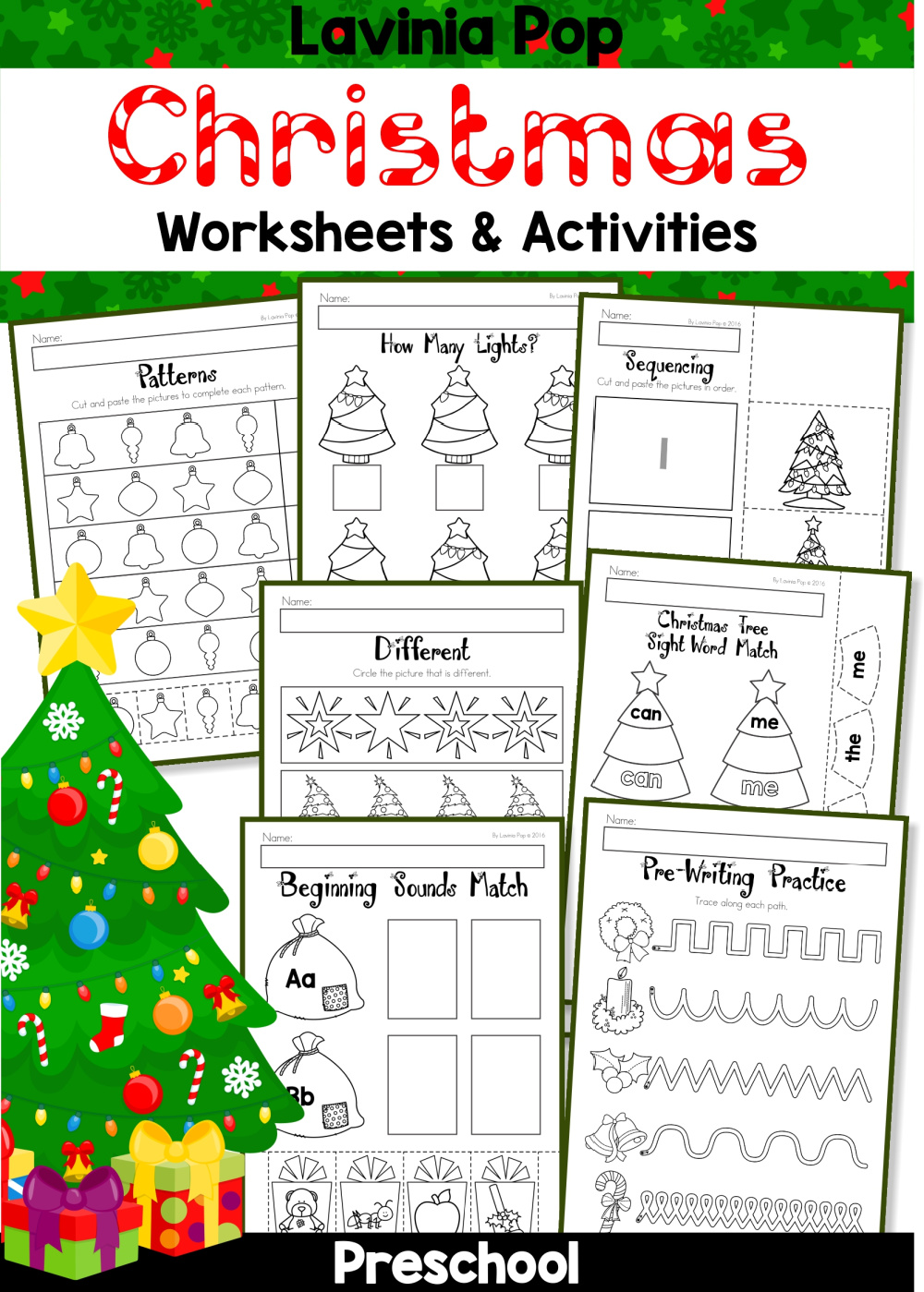 Christmas Worksheets for Preschool - In My World