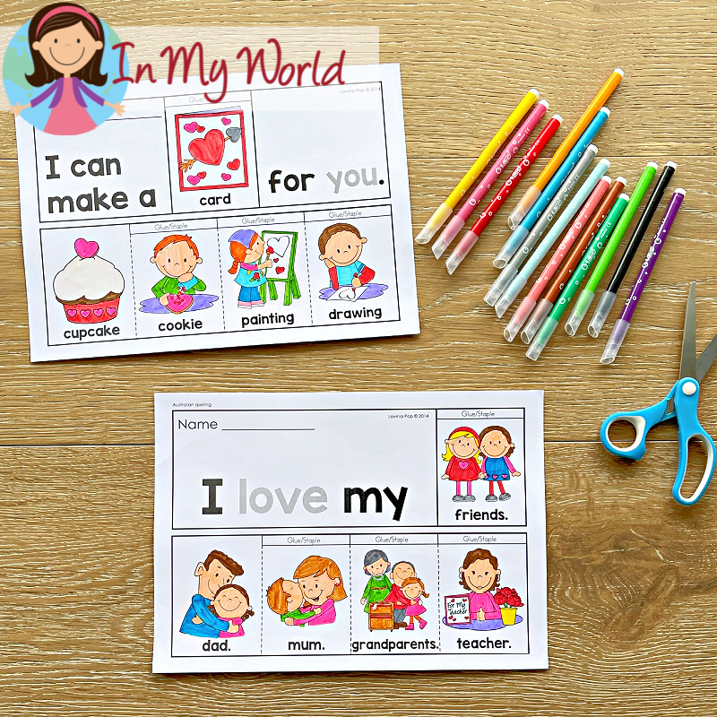 Valentines Day Flip Books 2 In My World