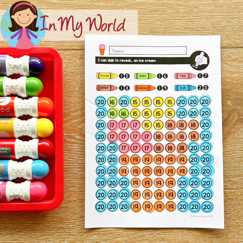 3 July Fine Motor Mystery Dot Pictures In My World