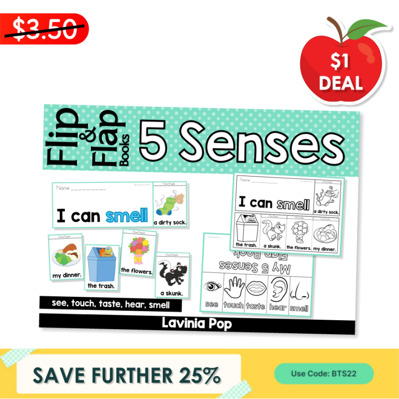 5 Senses Flip Books & Flap Book